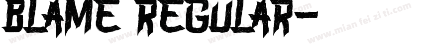Blame Regular字体转换